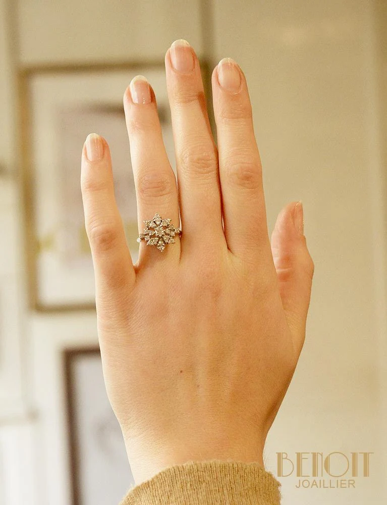 Bague Flocon Diamants - Image 6