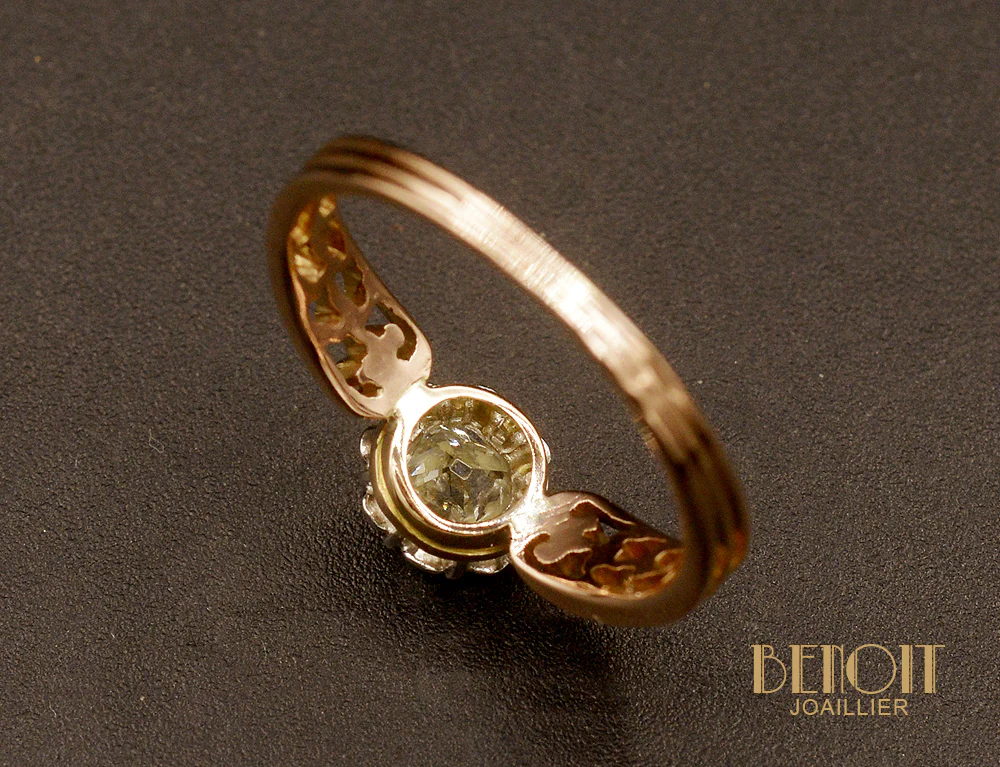 Solitaire 1900 Or et Diamant - Image 4