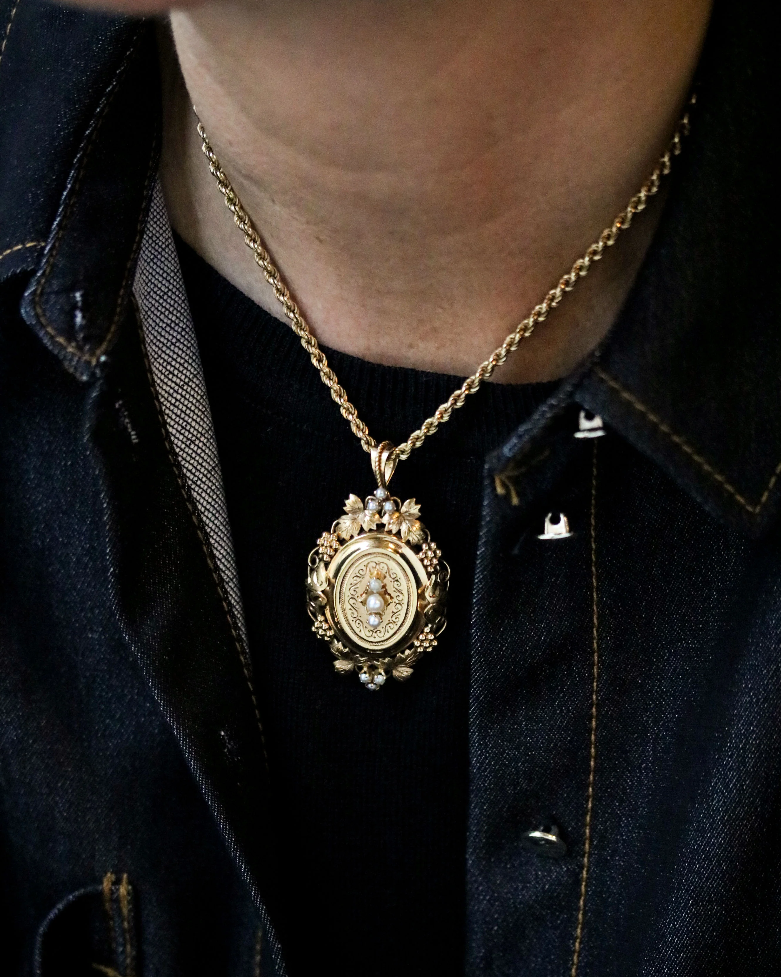 Chaîne Maille Corde Or Jaune - Image 2