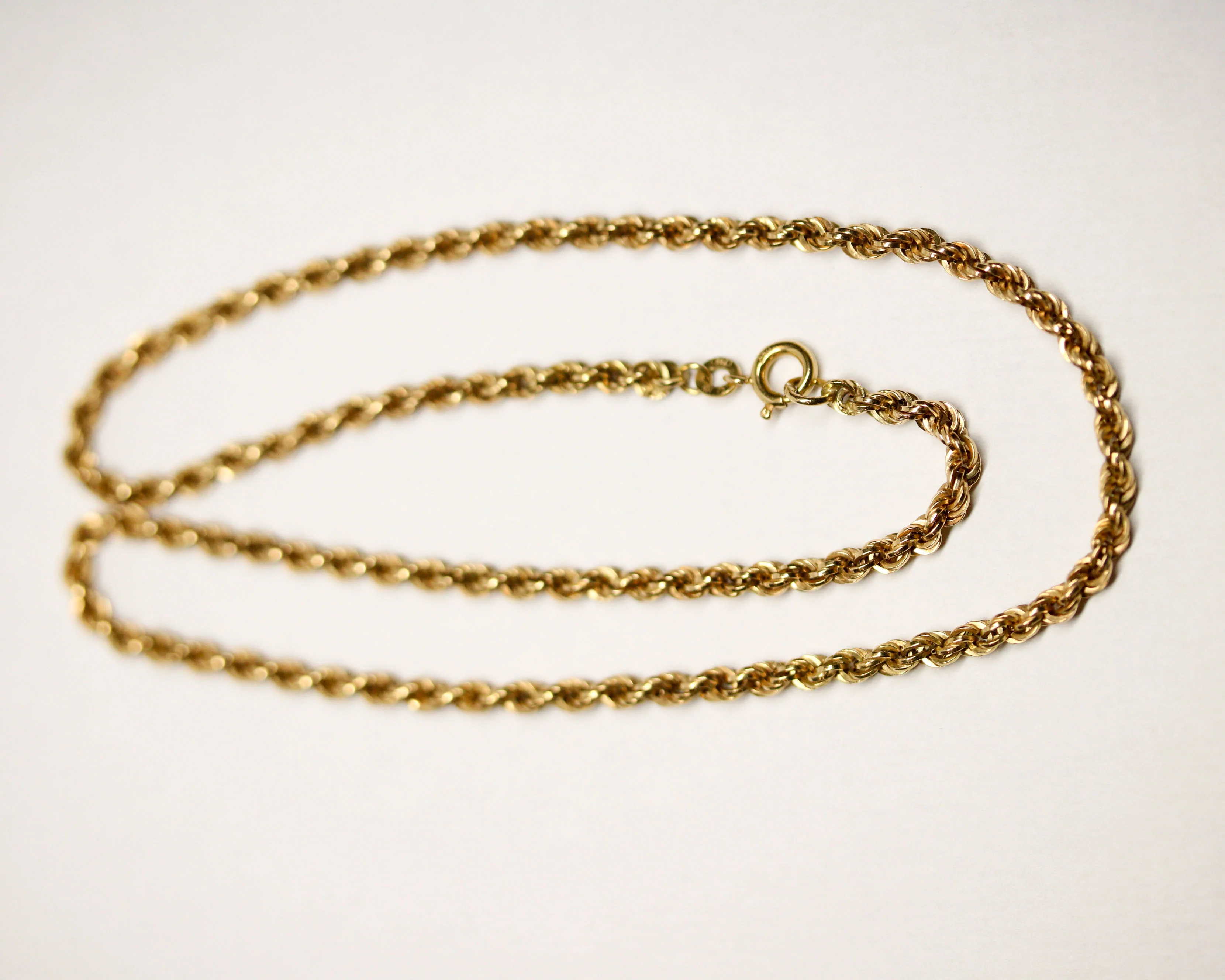Chaîne Maille Corde Or Jaune - Image 5