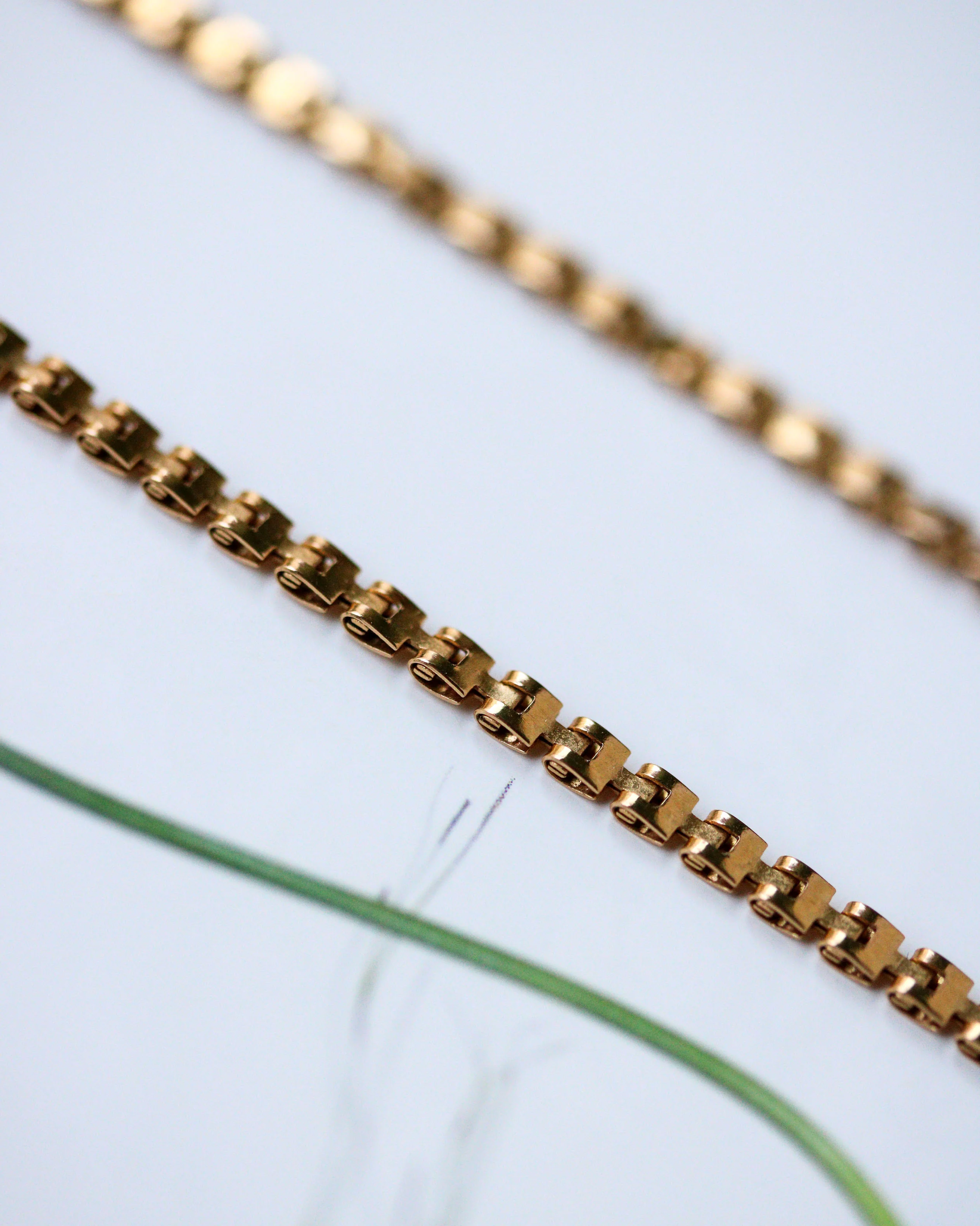 Chaîne Maille "Chenille" Or Jaune - Image 2