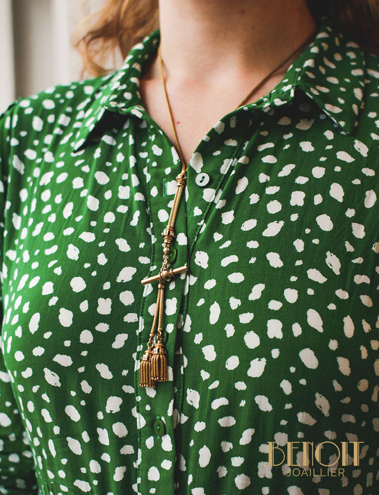 Chatelaine Napoléon III Or Jaune - Image 8