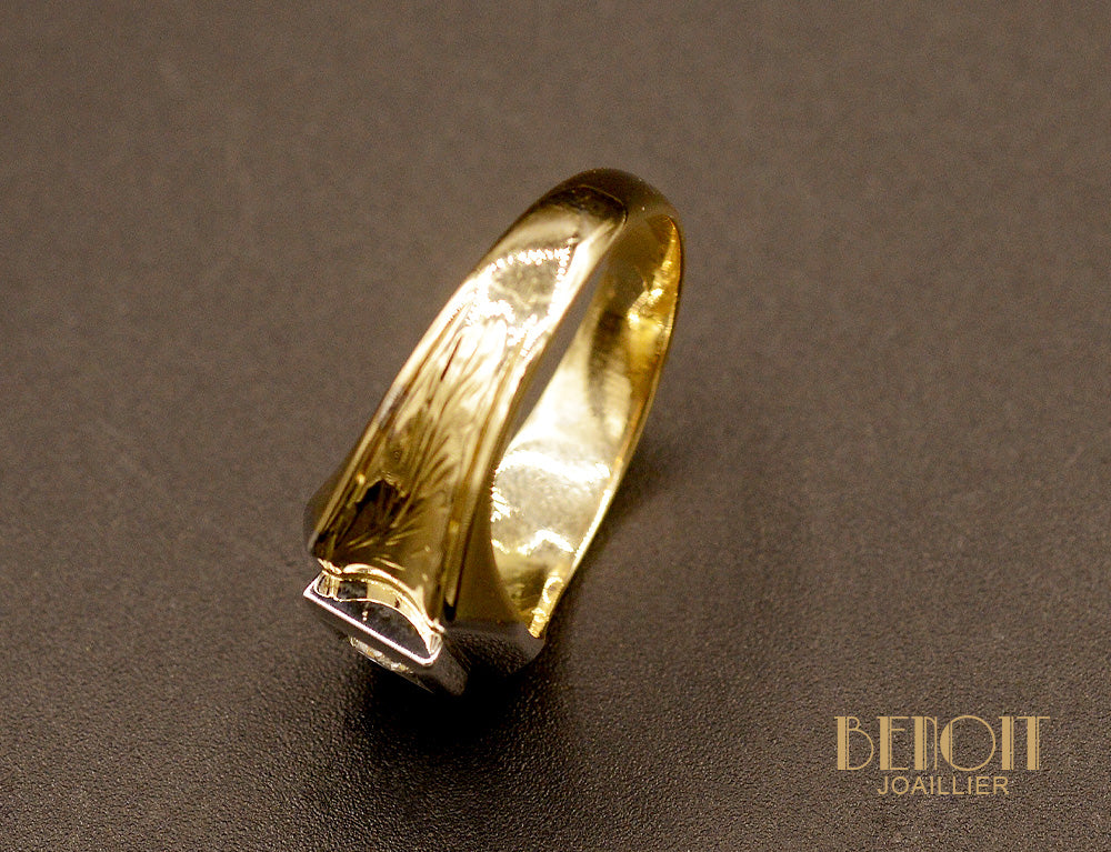 Chevalière Art Déco Diamants - Image 4
