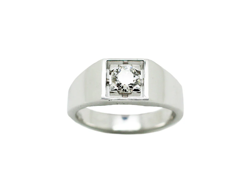Chevalière Création Benoit Joaillier "Épurée" Diamant - Image 2