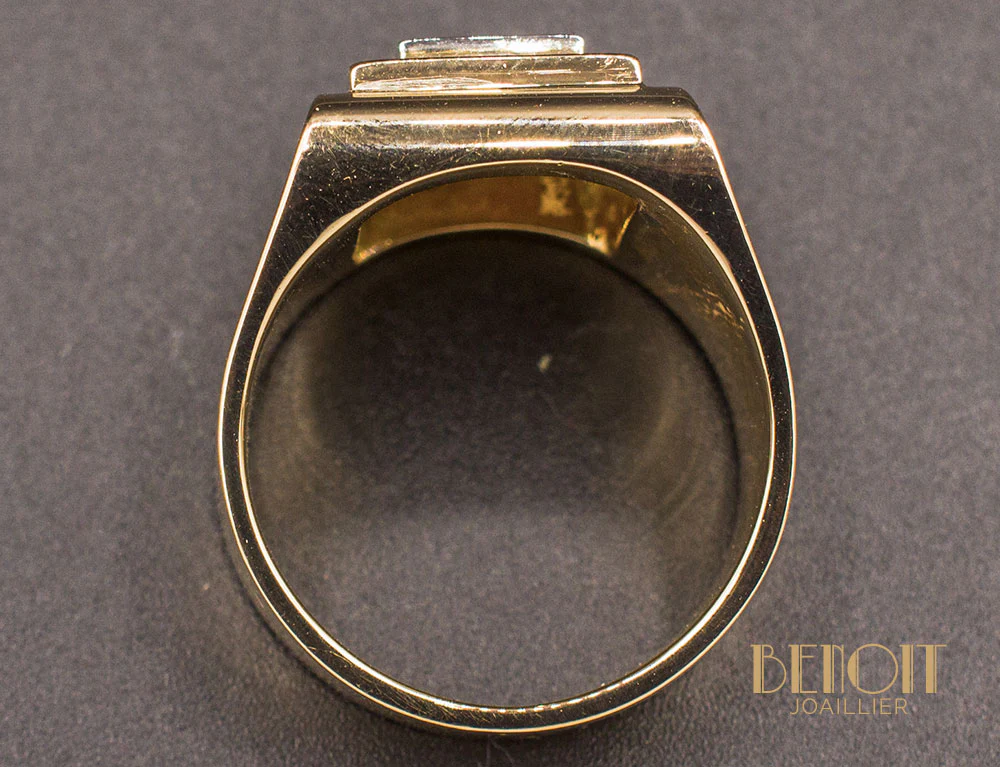Chevalière Homme Tank Diamant - Image 6