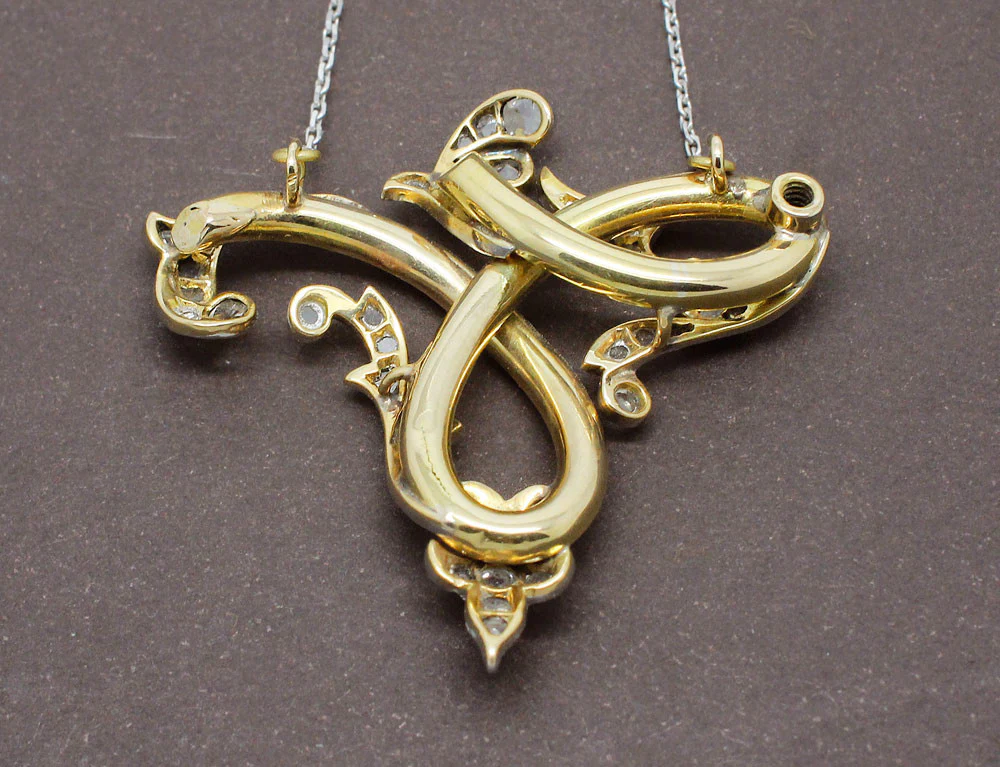 Collier 1900 Or et Diamant - Image 3
