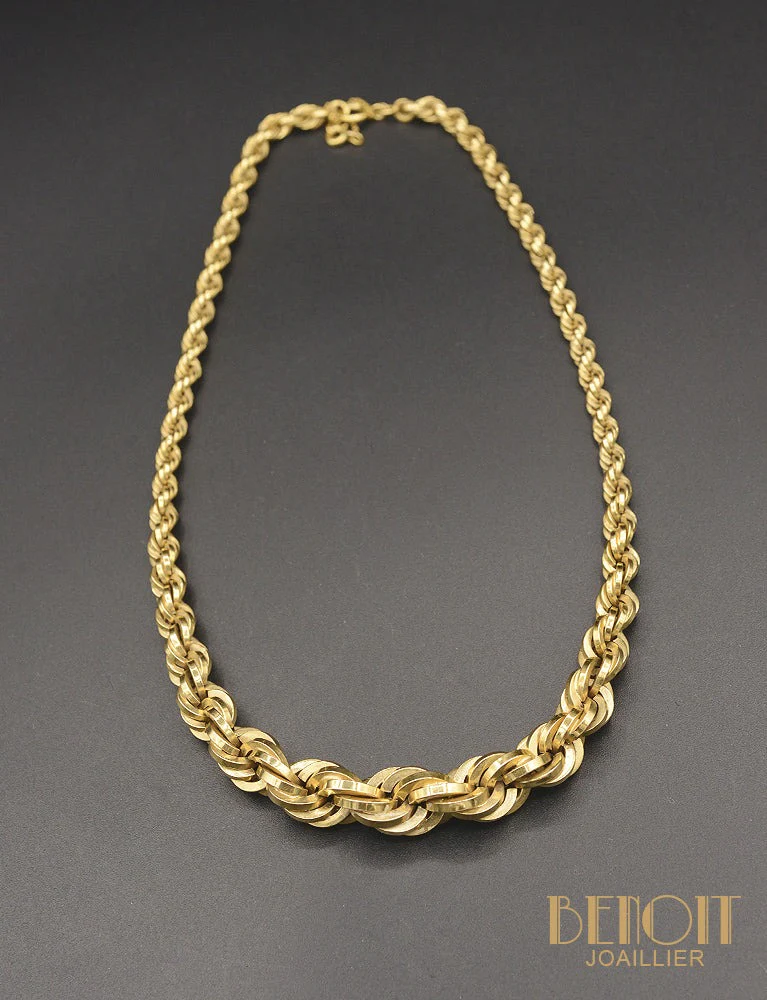 Collier 1950 en Chute Or Jaune - Image 4