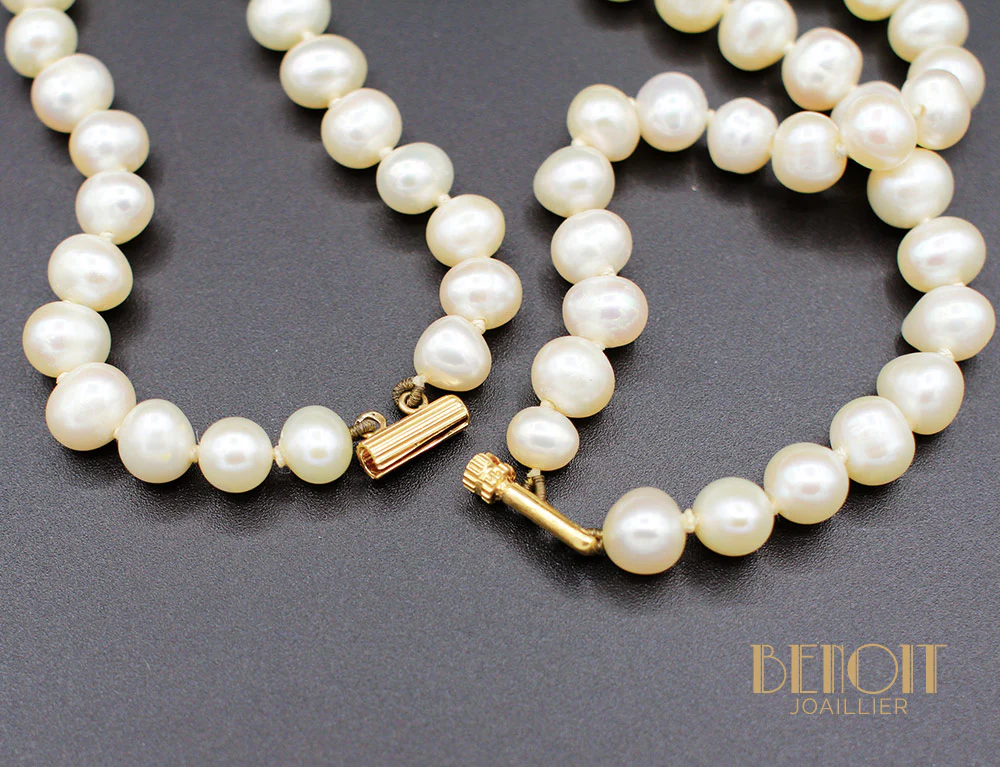 Collier 2 Rangs Perles d'Eau Douce - Image 3