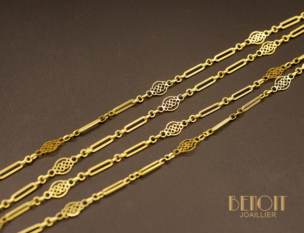 Collier Ancien Double Rangs - Image 2