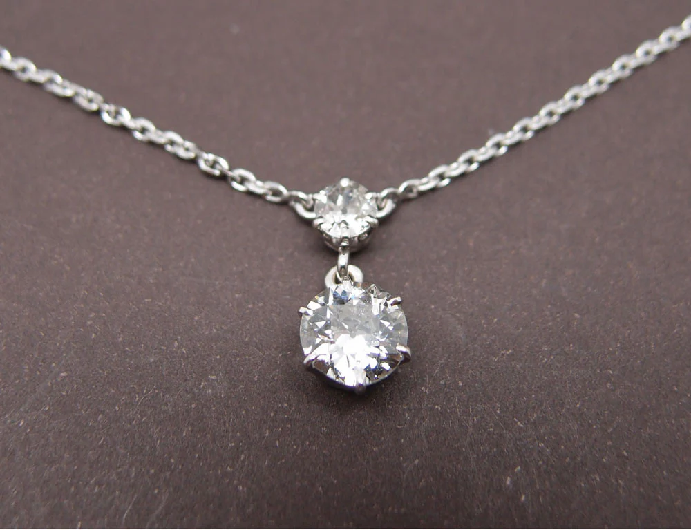 Collier Diamants et Or Blanc - Image 2
