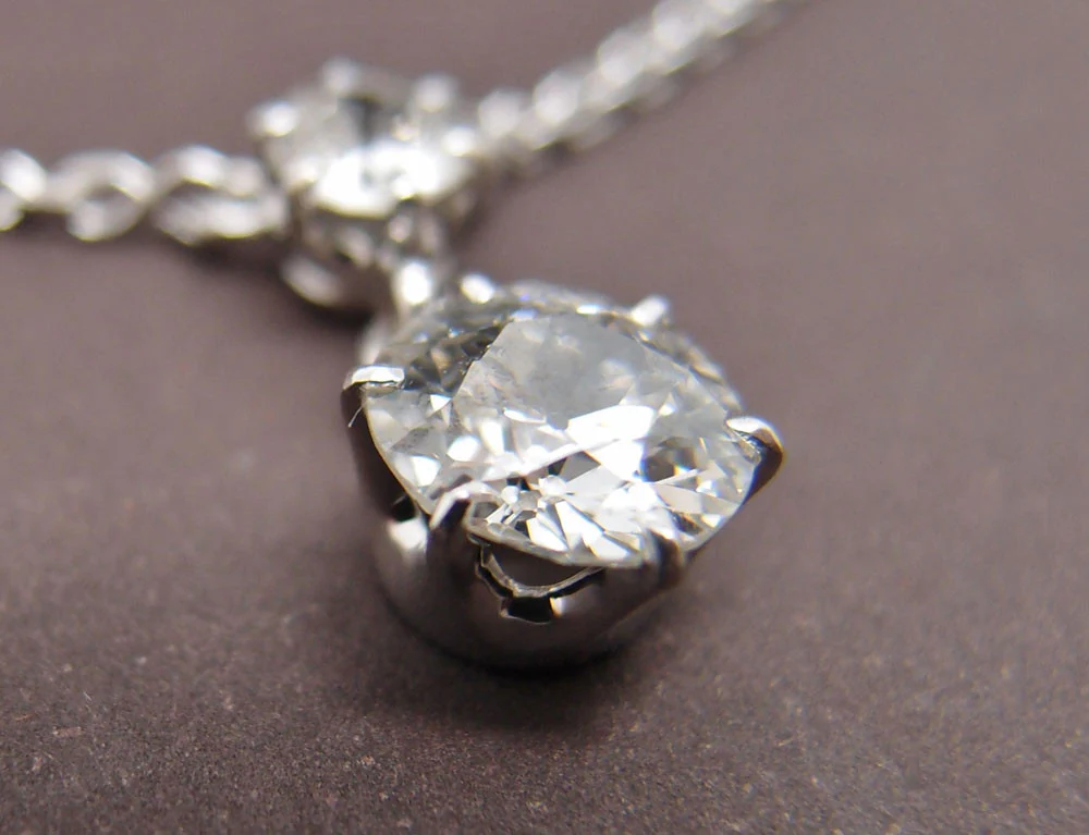 Collier Diamants et Or Blanc - Image 3