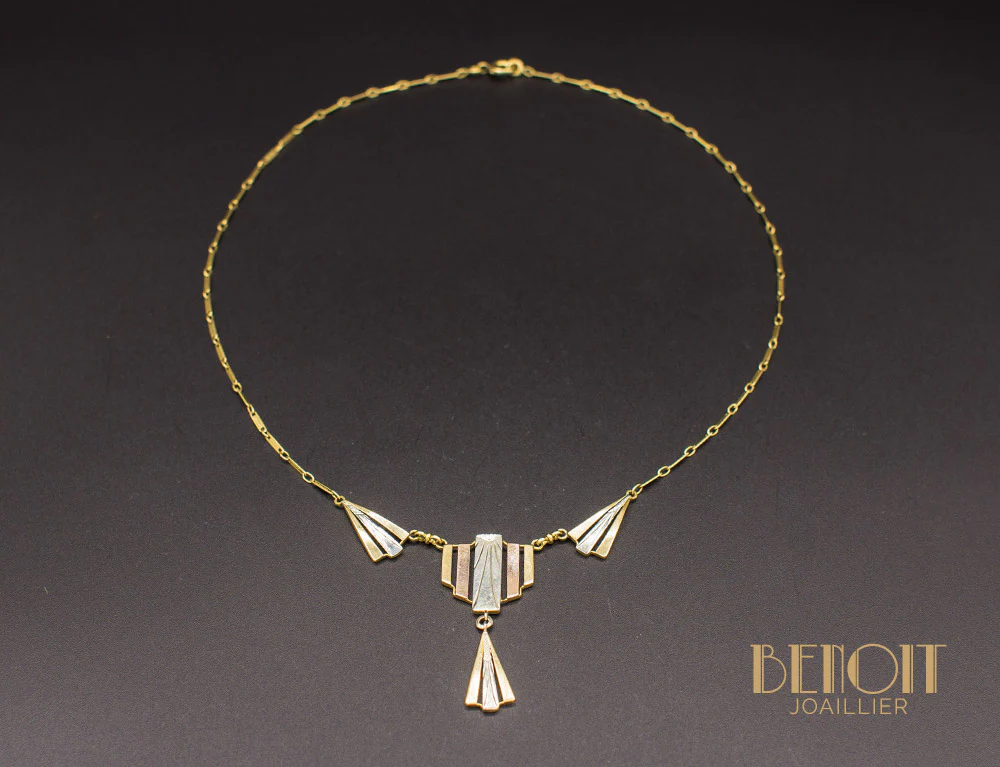 Collier Draperie Art Déco - Image 2