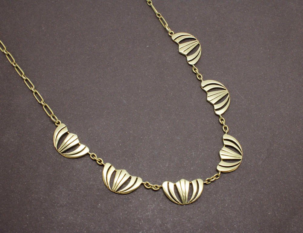 Collier Draperie Or Jaune - Image 2