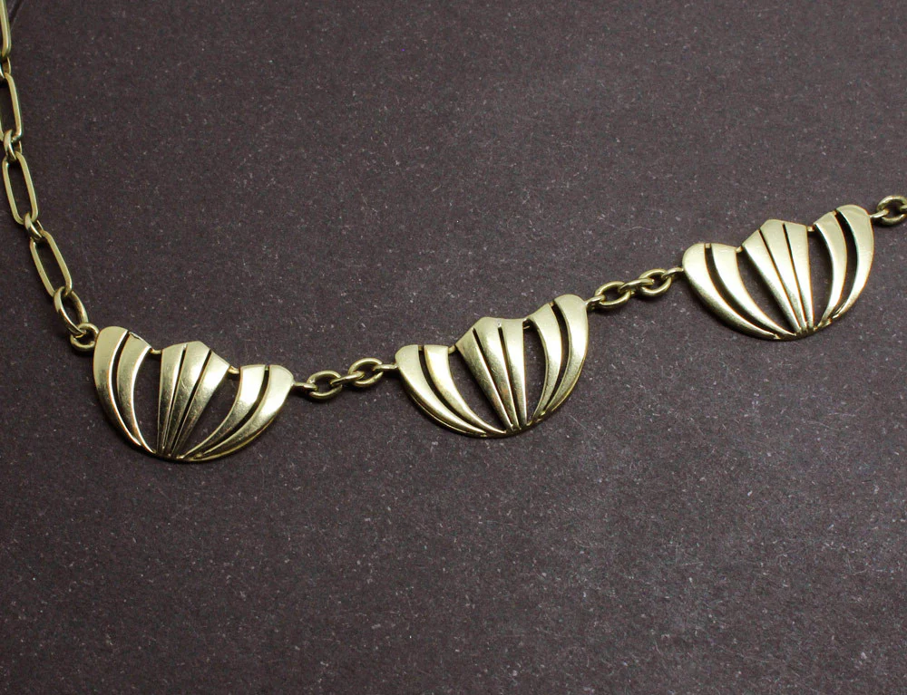 Collier Draperie Or Jaune - Image 3