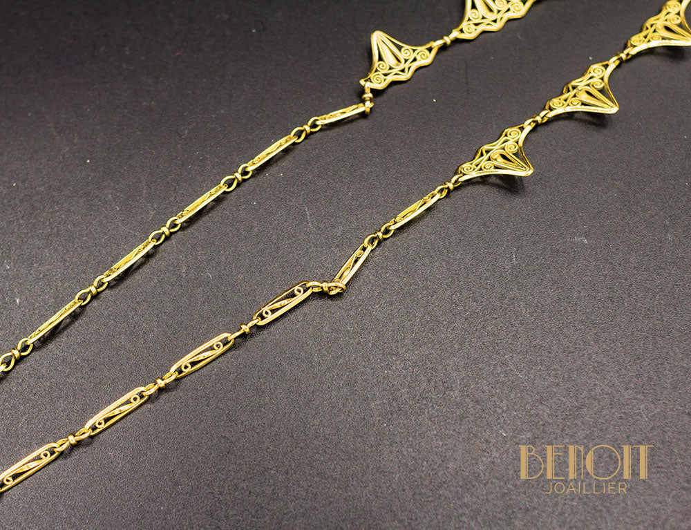 Collier Draperie XIXe - Image 3