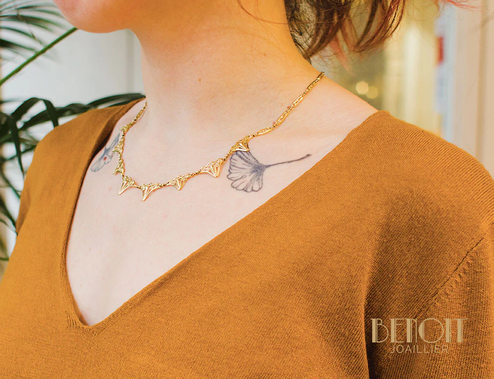 Collier Draperie XIXe - Image 6