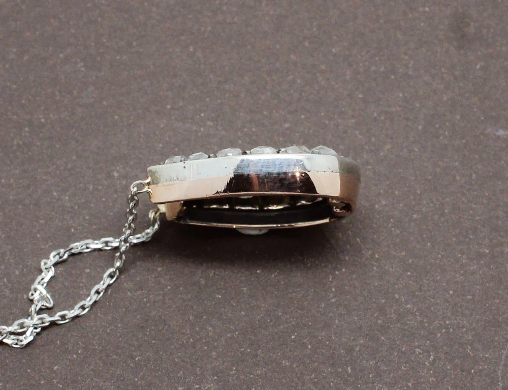 Collier Fer à Cheval Diamants Taille Rose - Image 4