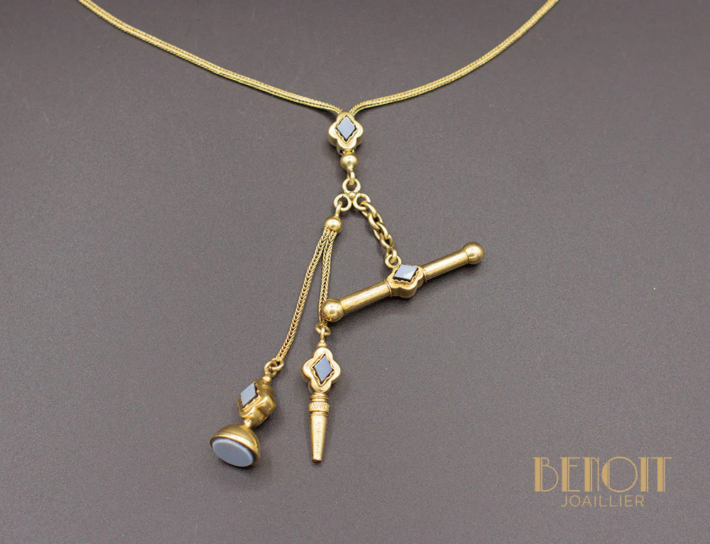 Collier "Les Recyclés" Châtelaine XIXe