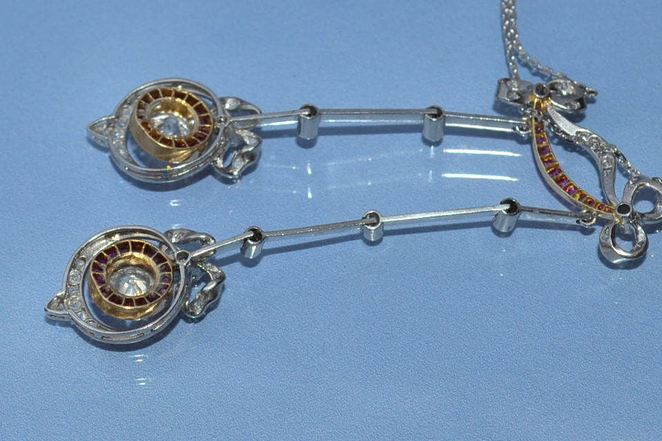 Collier négligé art déco en diamants - Image 4