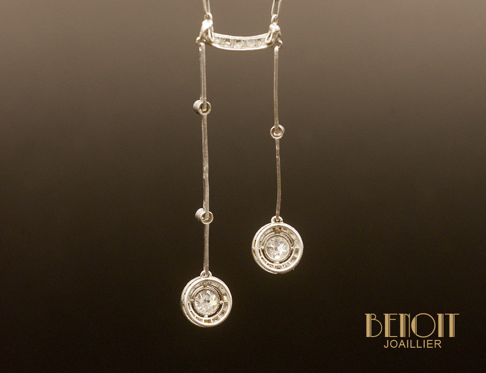 Collier Art Déco Négligé Diamants - Image 2
