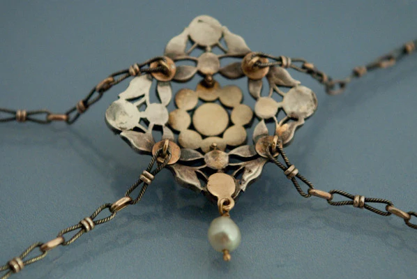 Collier Or Argent et Perle - Image 3
