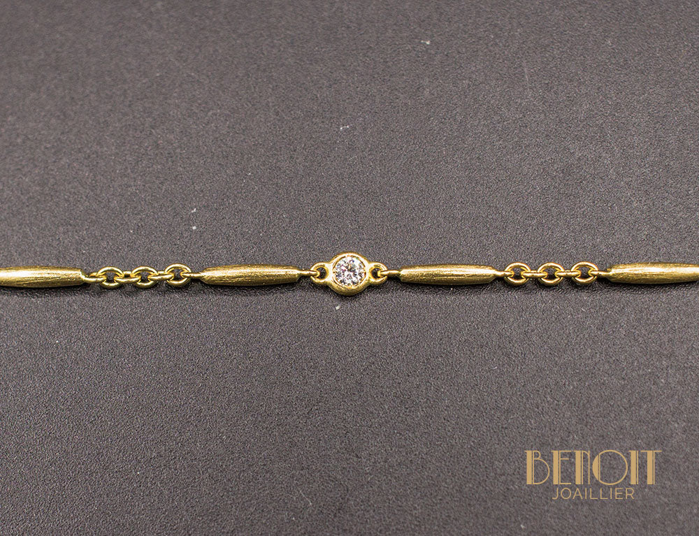 Collier Or Jaune Diamants Cartier - Image 2