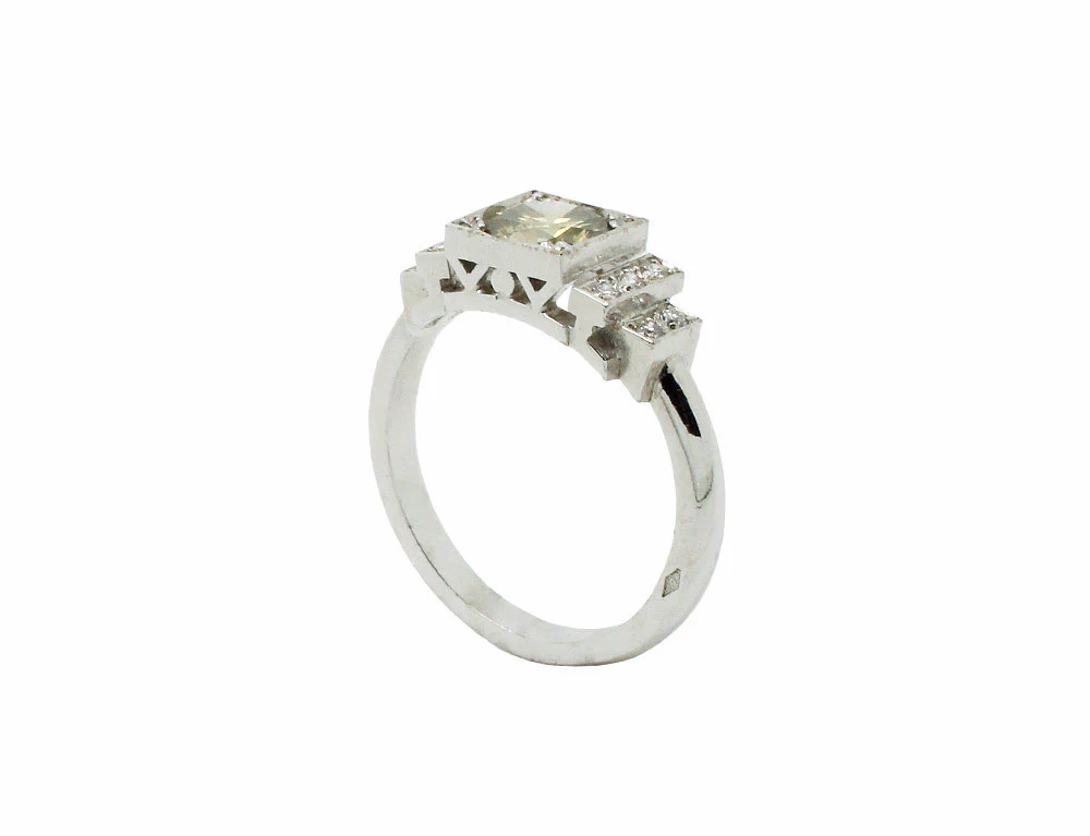 Bague Création Benoit Joaillier Diamant Jaune 0,60 ct - Image 3