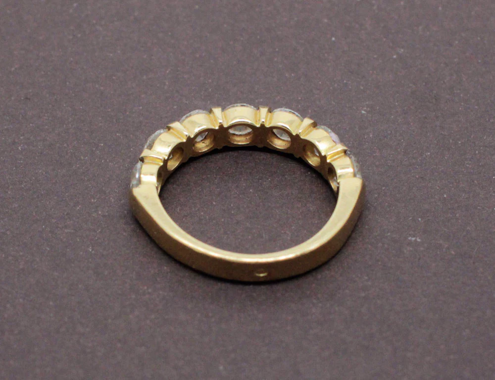 Demi-alliance Diamants 1.5ct or jaune - Image 2
