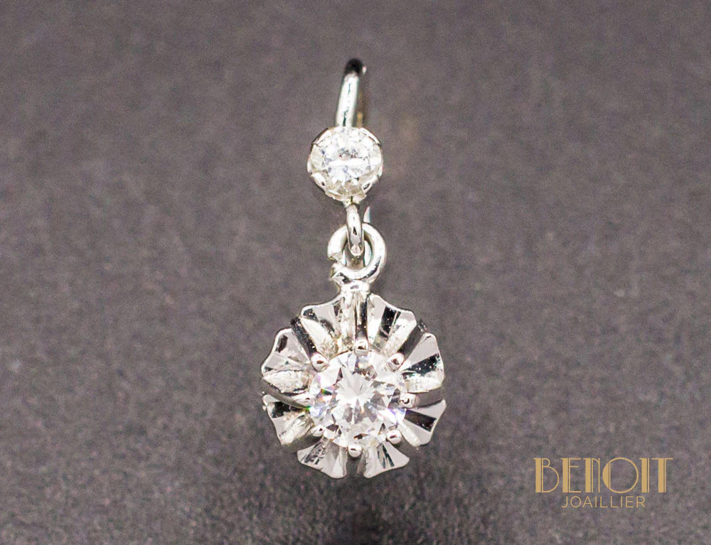 Dormeuses Diamants Vintage - Image 2
