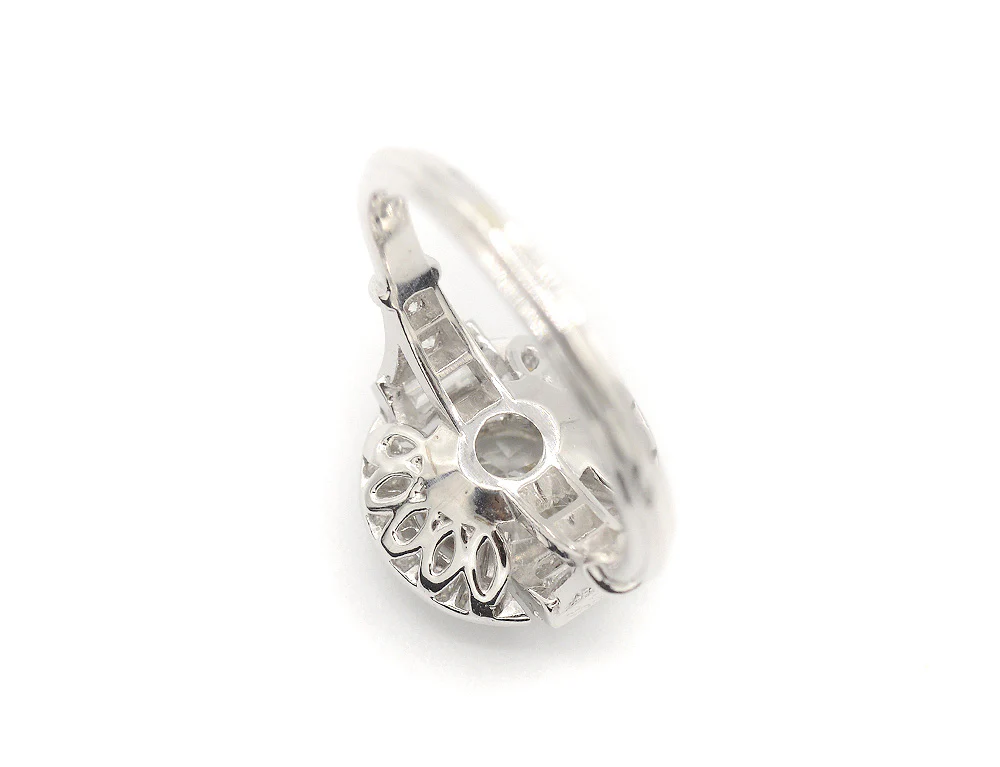 Bague Création Benoit Joaillier "Ronde Baguettes" Diamant 0,70ct G-VS2 - Image 4