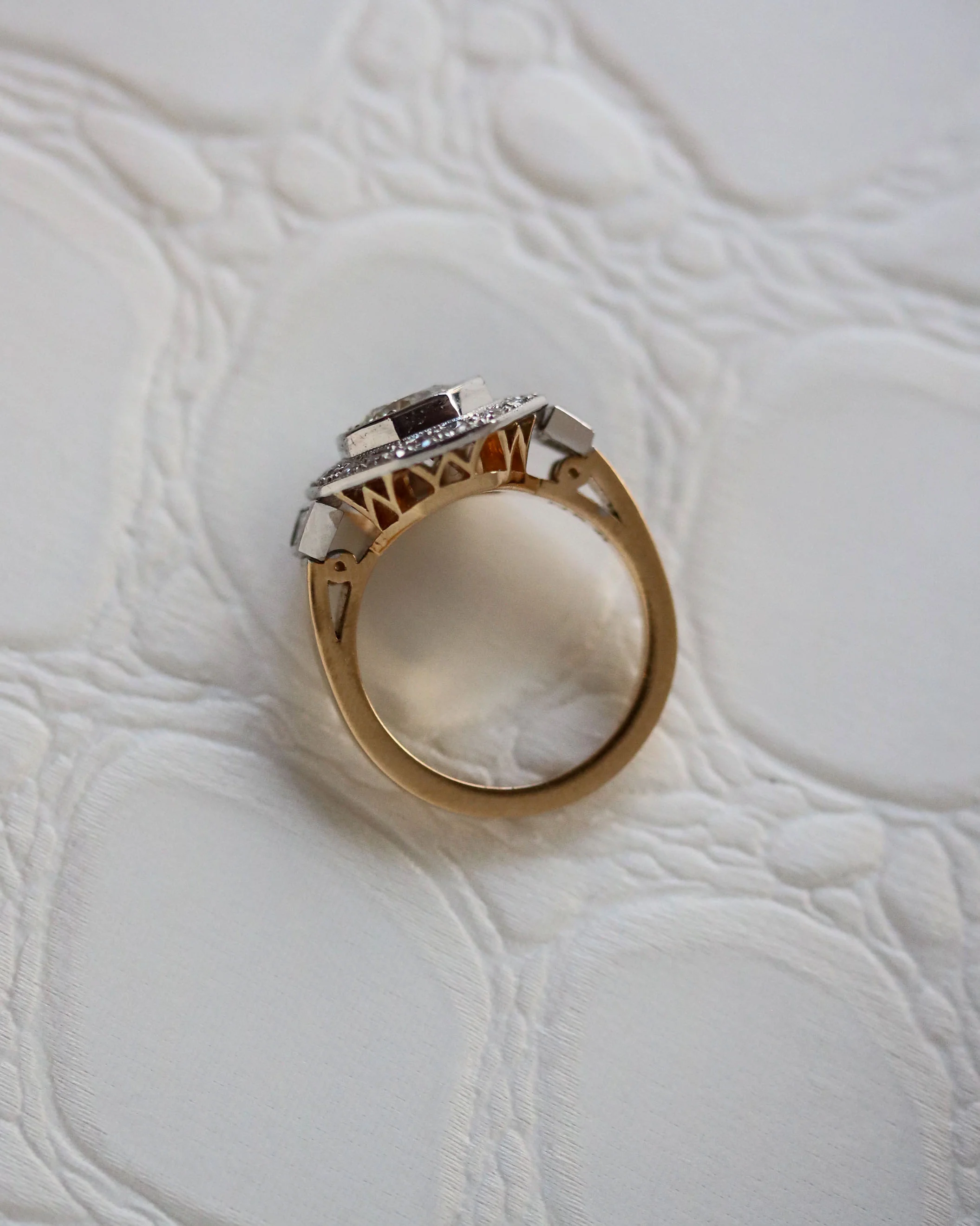 Bague Création Benoît Joaillier "Octogone" Diamant 0,96 carat I-VS1 - Image 3