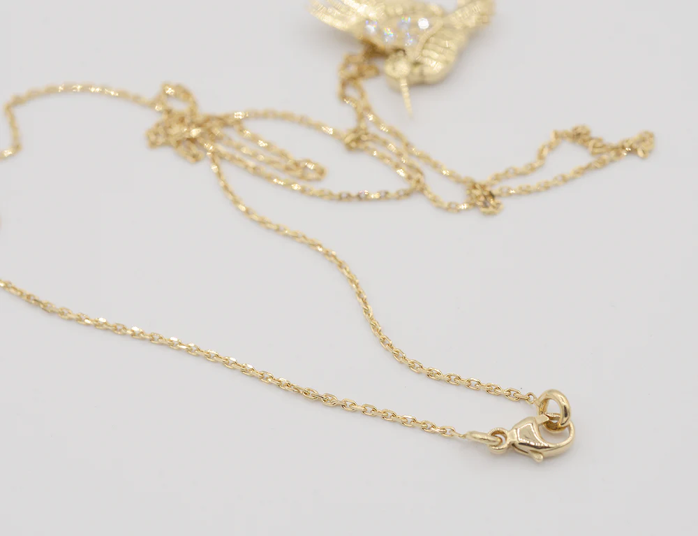 Création Benoit Joaillier "Pendentif Bécasse" Or jaune et Diamants - Image 3
