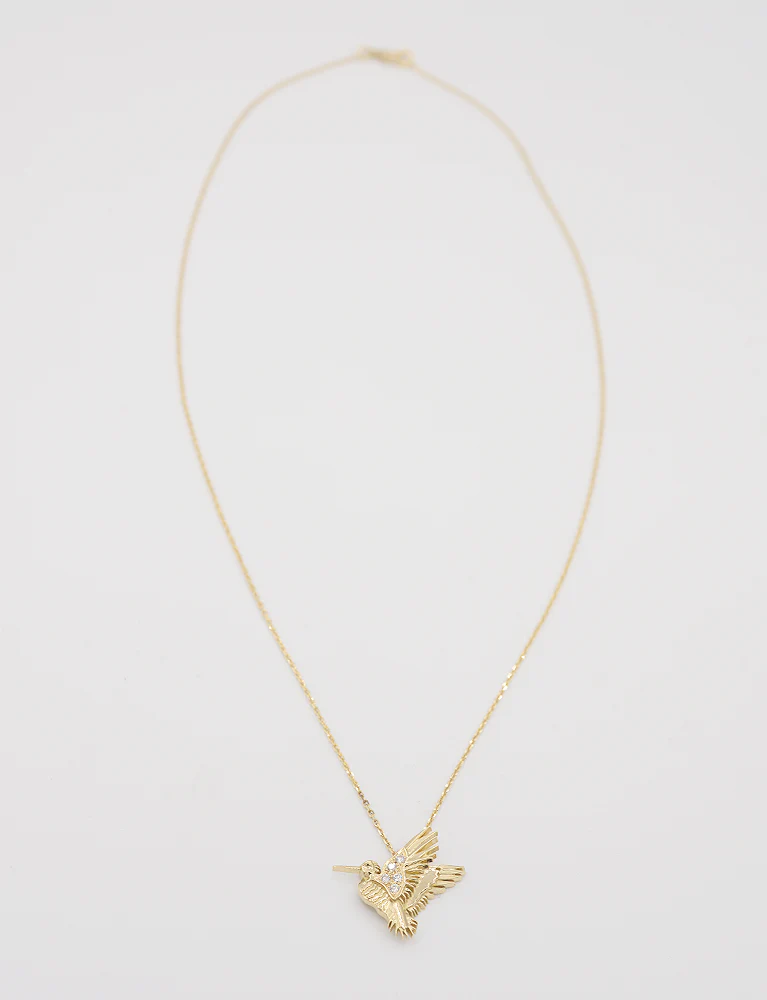 Création Benoit Joaillier "Pendentif Bécasse" Or jaune et Diamants - Image 4