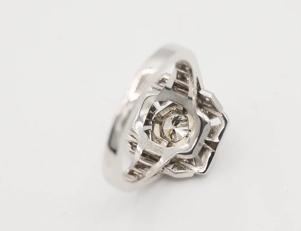 Bague Création Benoit Joaillier "Plateau Rectangle" Diamant 0,42 ct H-VS1 - Image 4