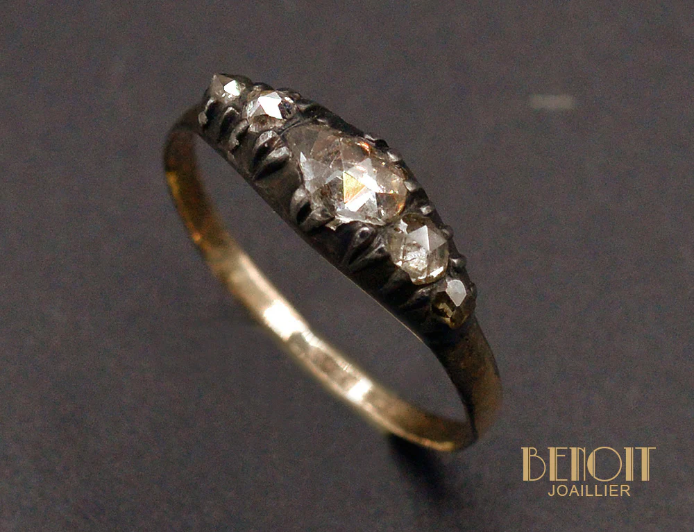 Jarretière XIXe Siècle Diamant Taille Rose - Image 3