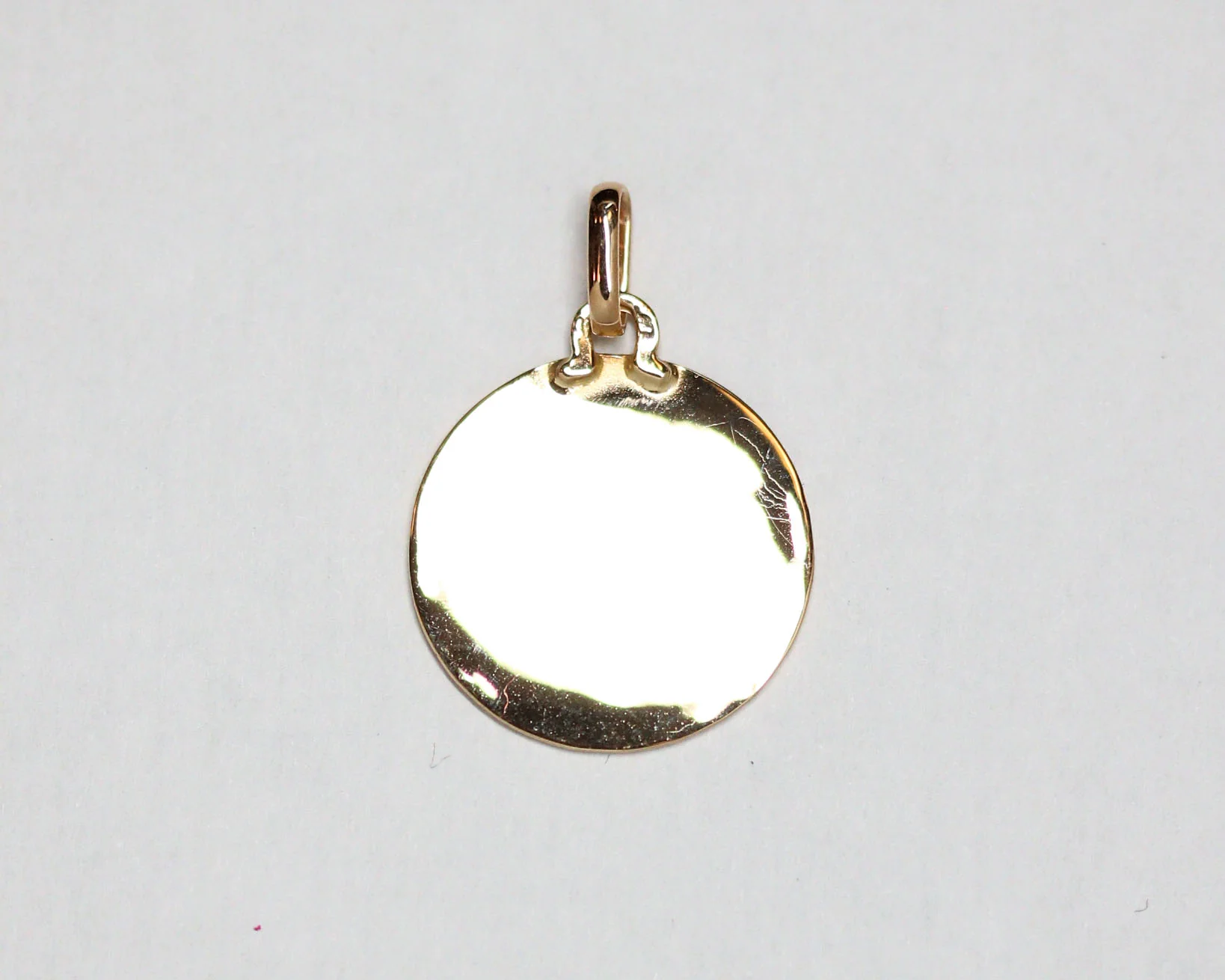 Médaille Ange Ronde Or Jaune - Image 4