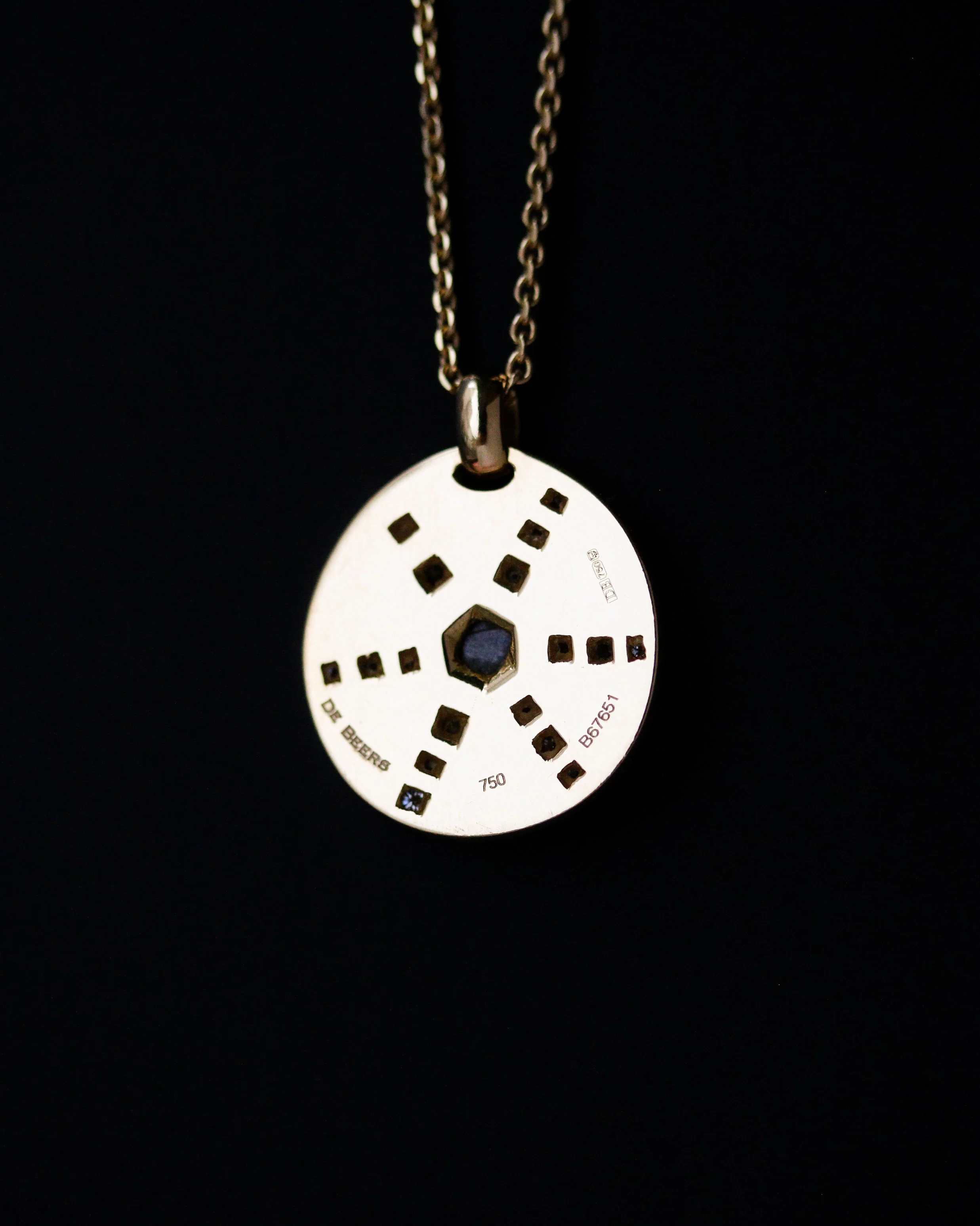Médaille Collection Talisman Signé "de Beers" en or jaune et Diamants - Image 4