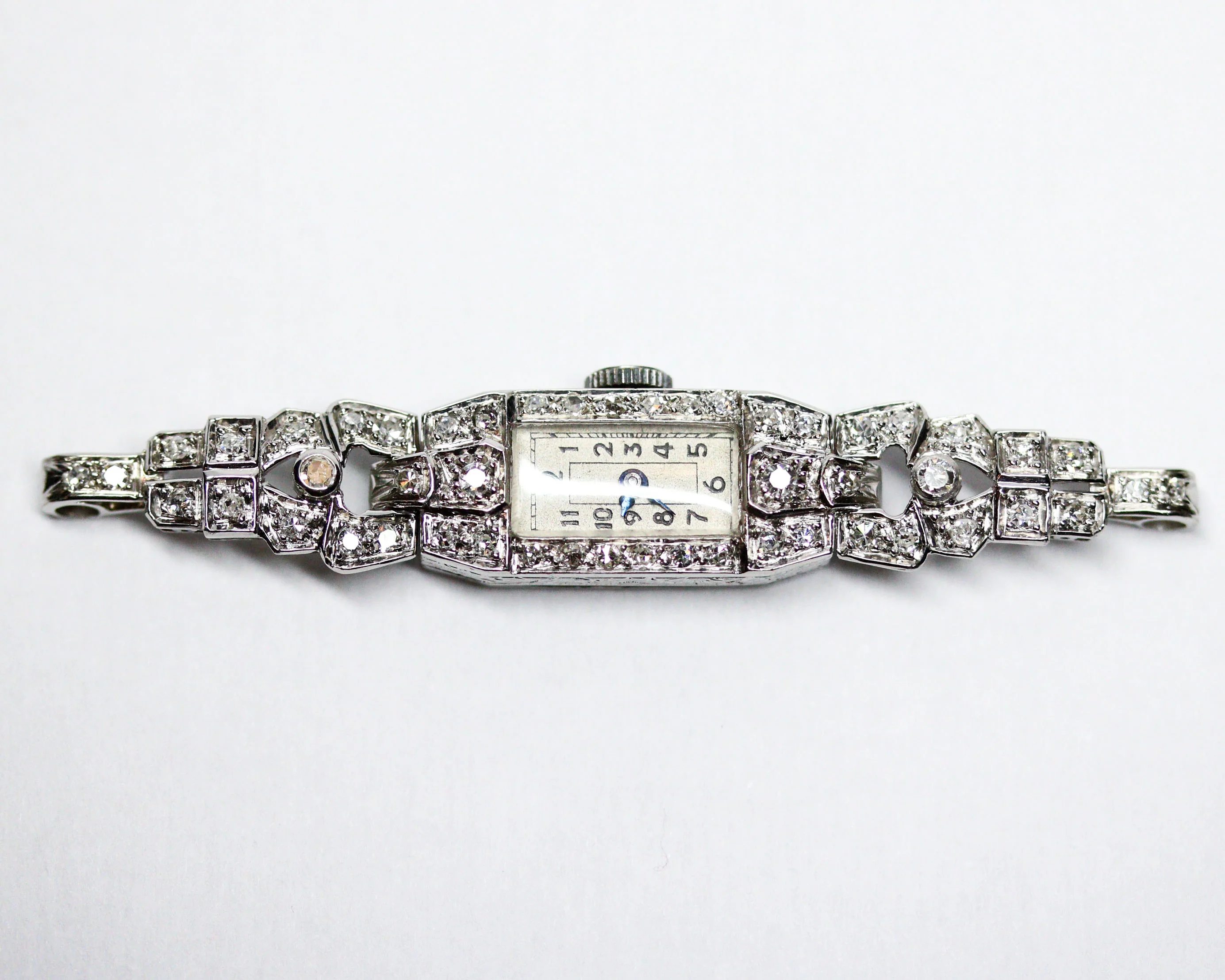 Montre Art Déco Platine et Diamants - Image 6