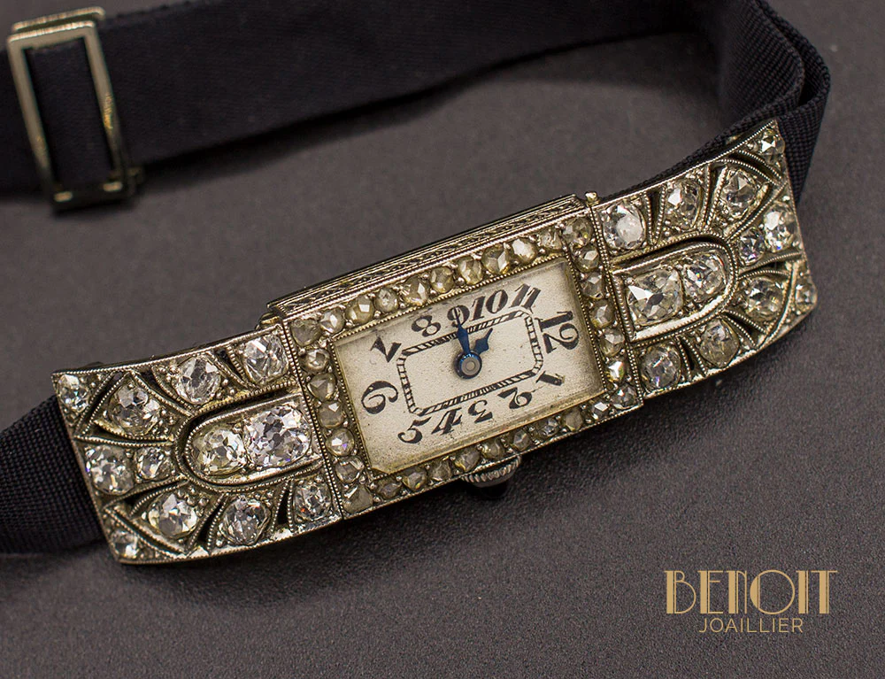 Montre Art Déco Diamants - Image 3