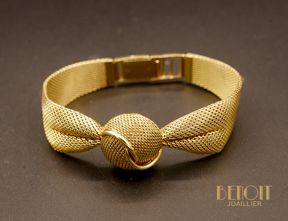 Montre Drapée Or Jaune 1950 - Image 3