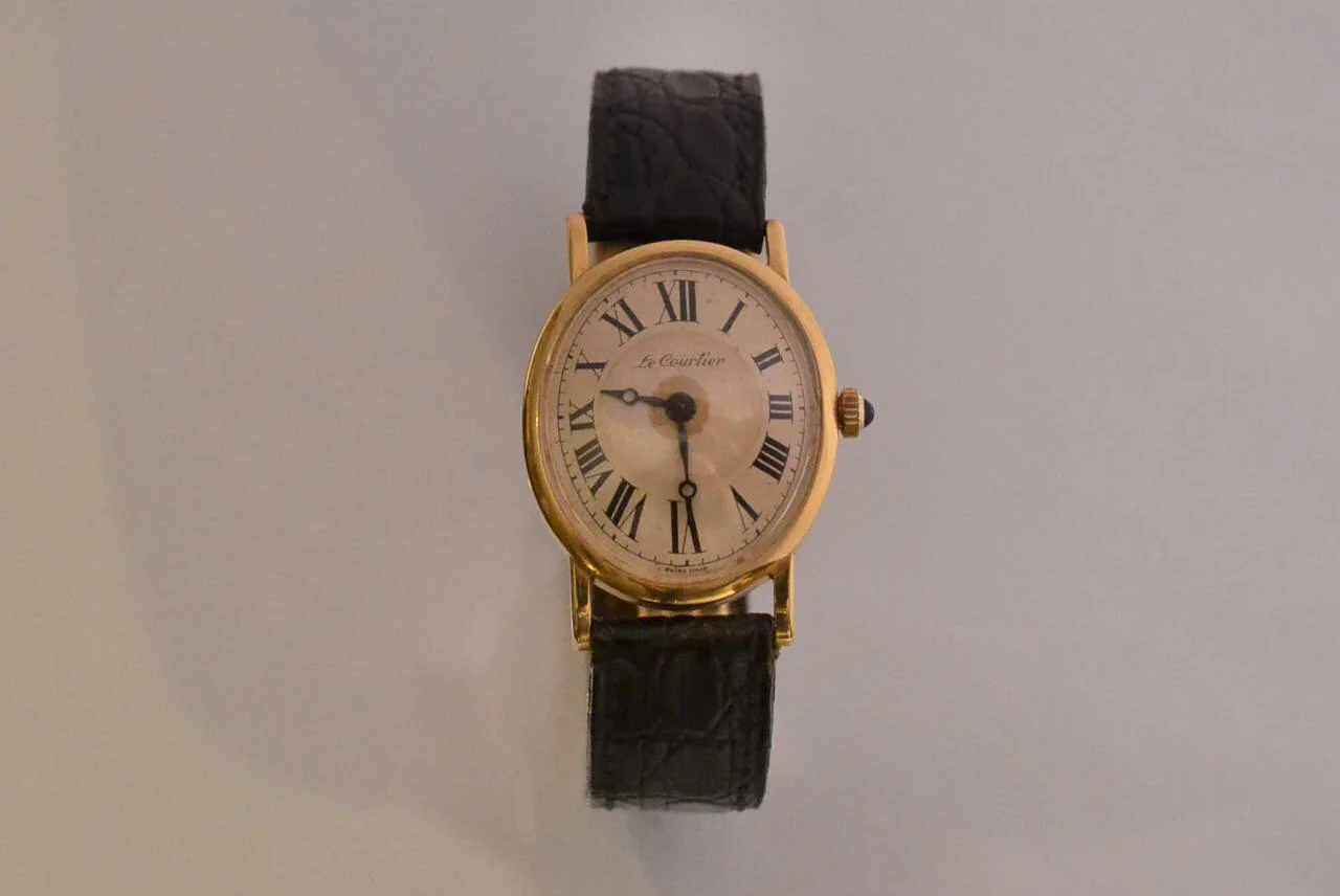 Montre Ovale Or Jaune