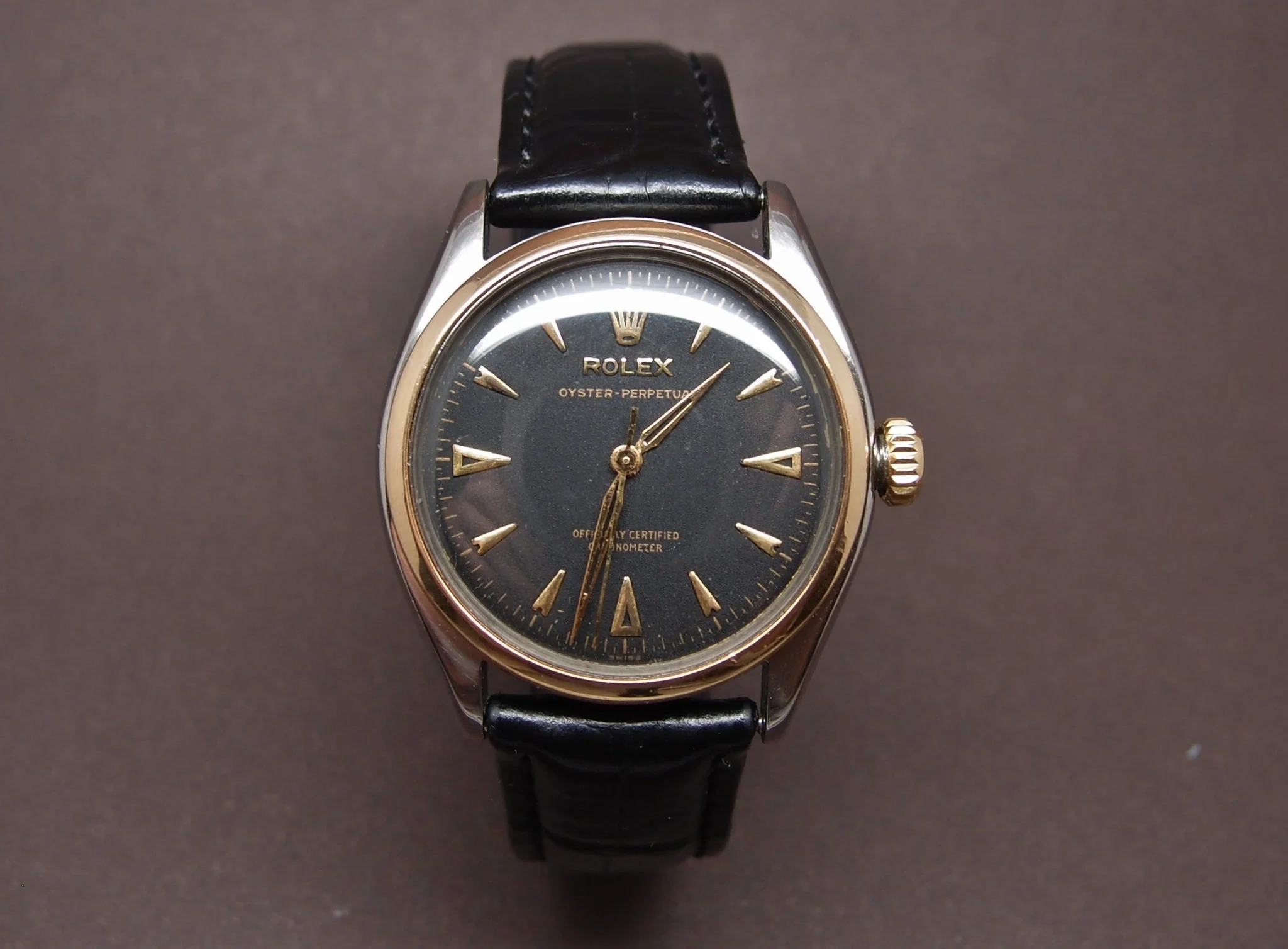 Montre Rolex "vintage" ref 6084 oyster perpetual de 1951