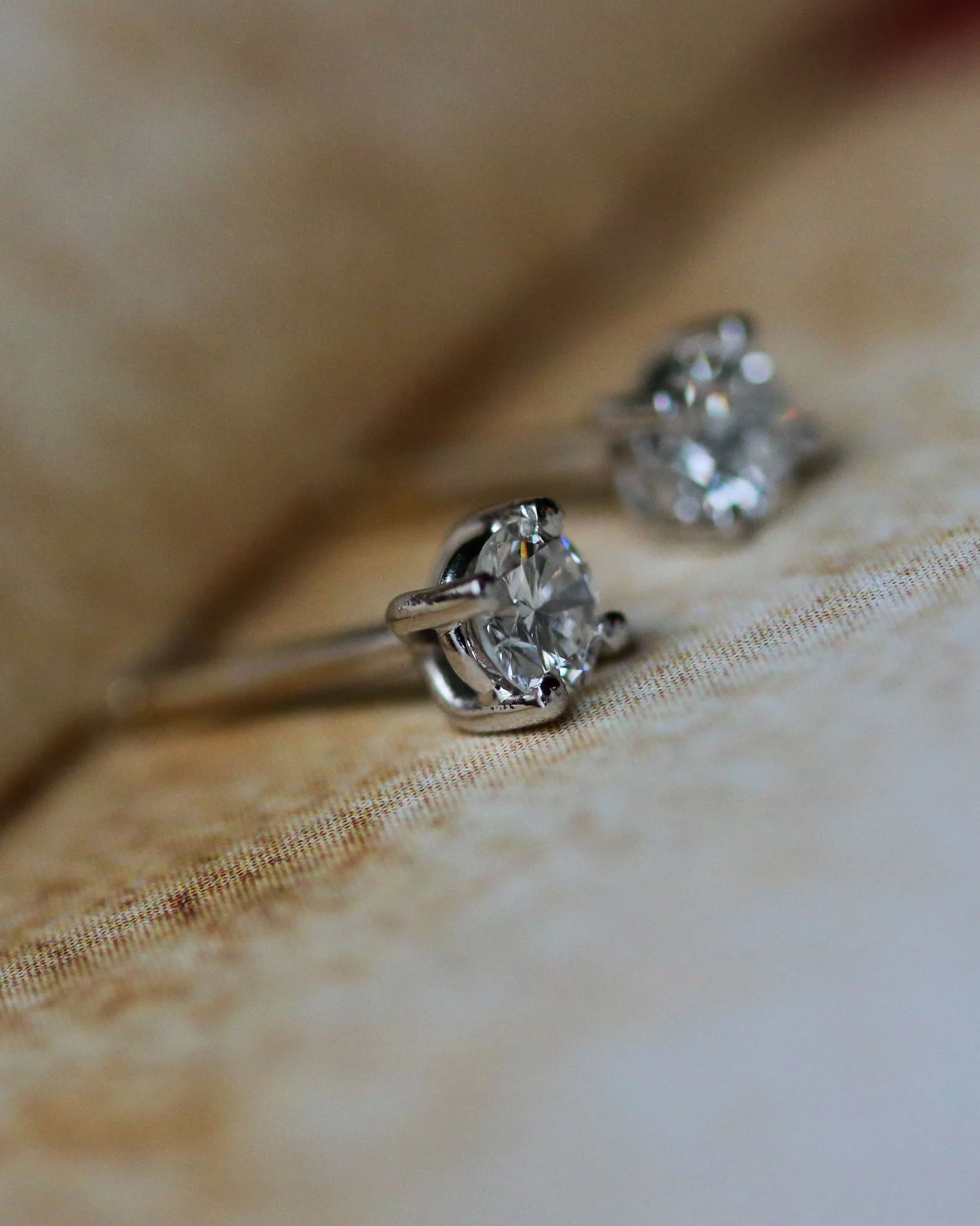 Paire Puces d'Oreilles Or Diamant - Image 5