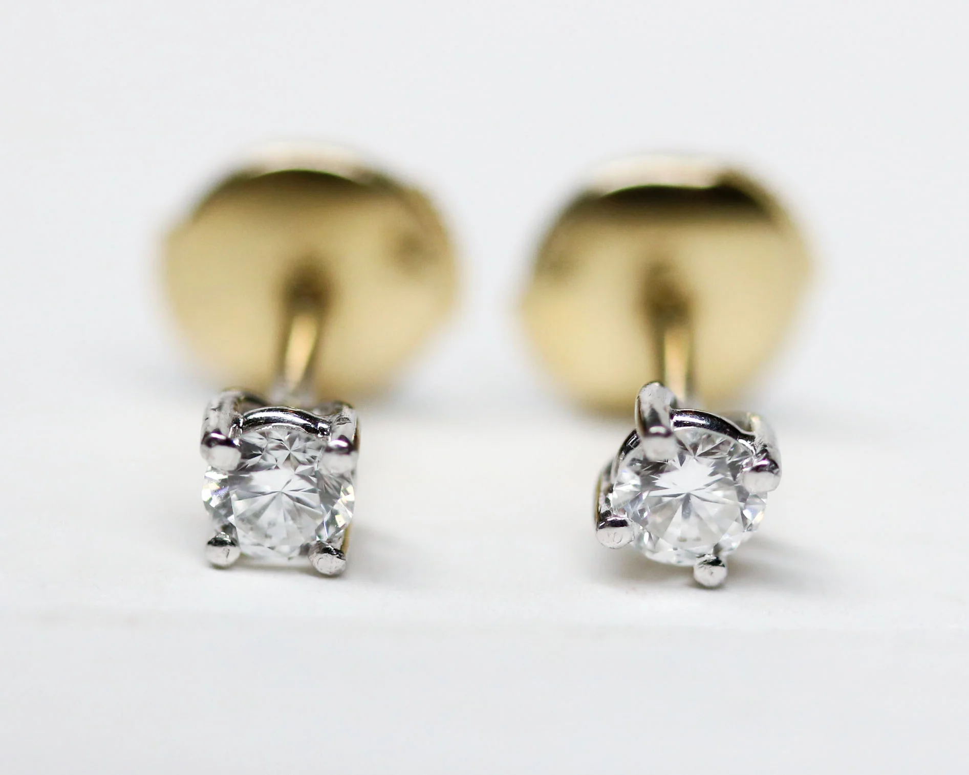 Paire Puces d'Oreilles Or Diamant - Image 7