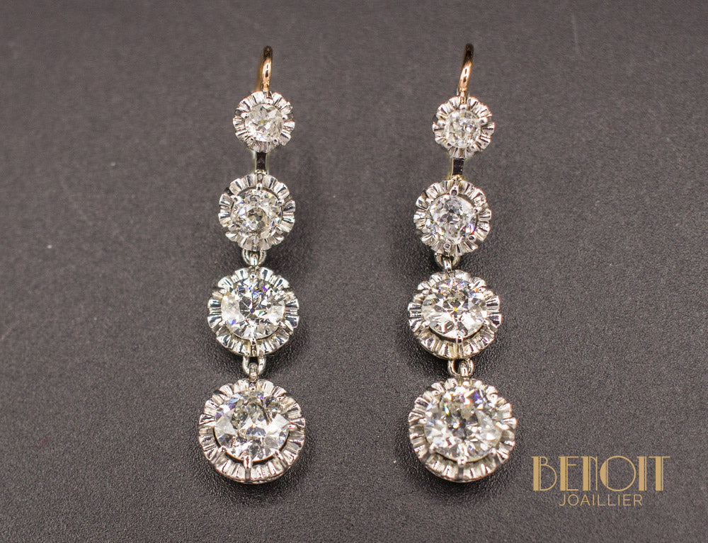 Pendants d'oreilles Diamants