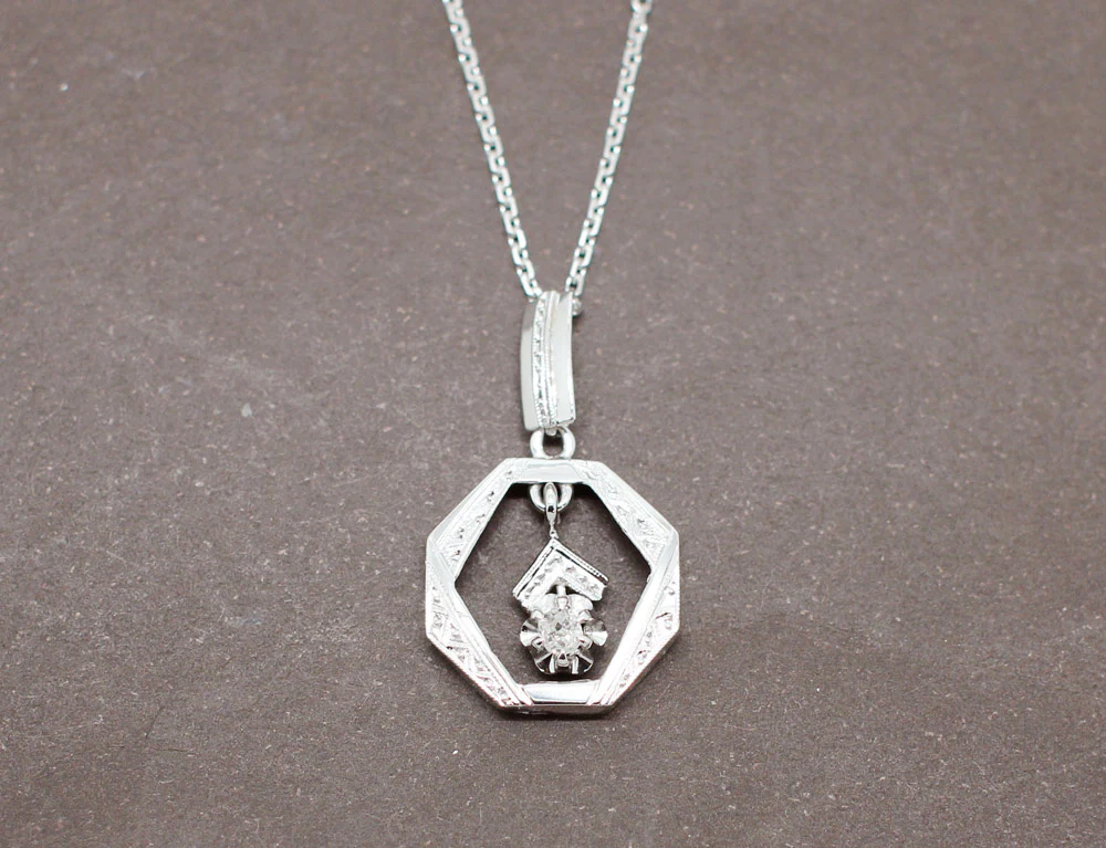 Pendentif Art Déco Diamant - Image 2
