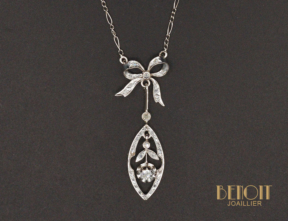 Pendentif Art Déco Diamants