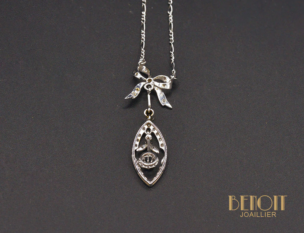 Pendentif Art Déco Diamants - Image 3