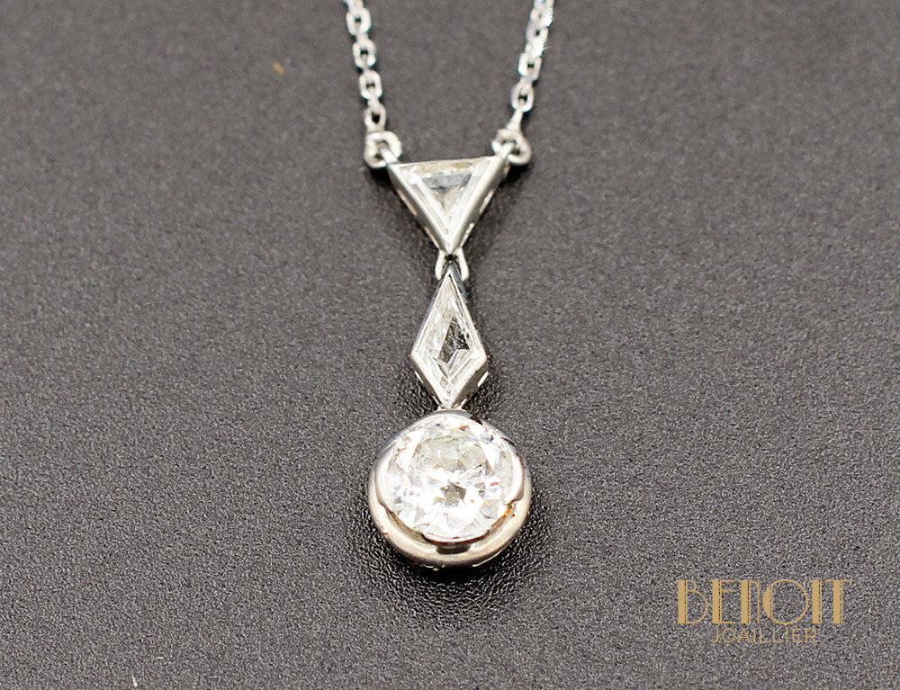 Pendentif Art Déco Diamants