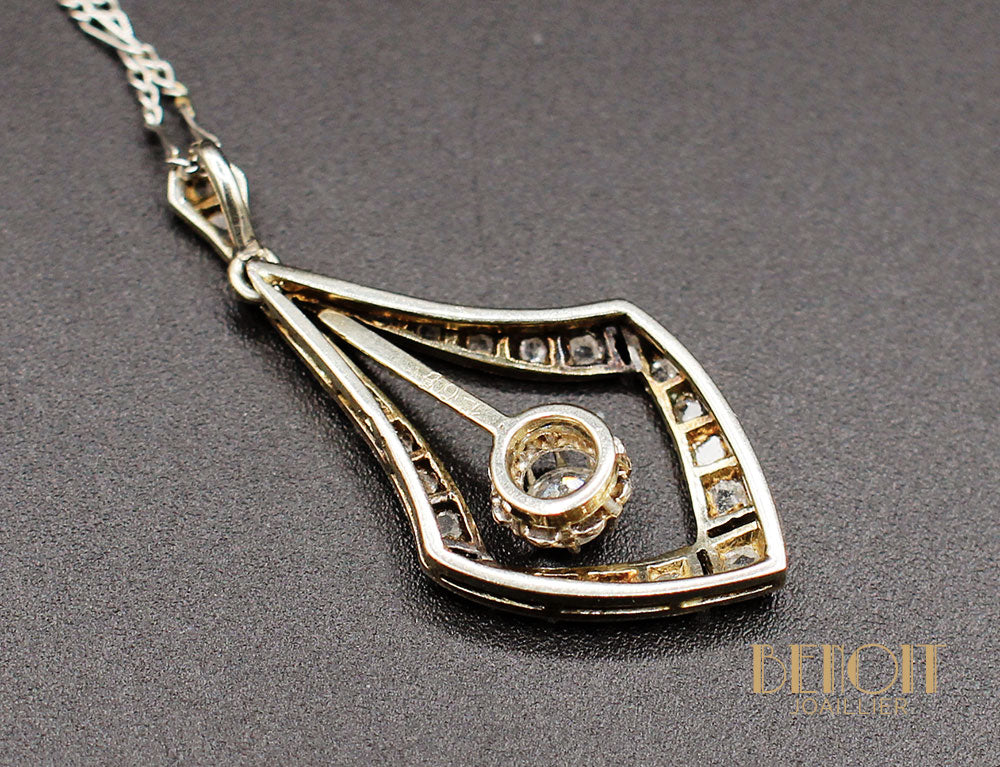 Pendentif Art Déco Diamants - Image 4